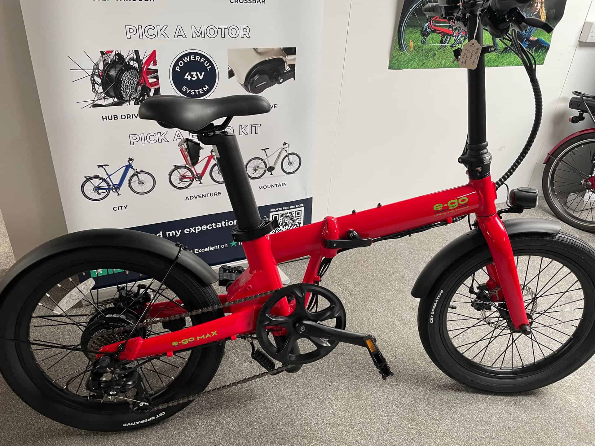 e go max 14ah folding electric ebike (used)