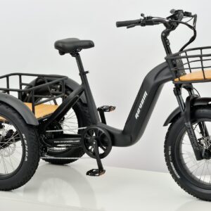 revom t2 fat tyre electric mountain trike ebike