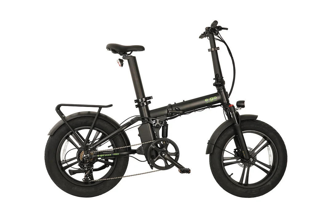 e go max + pro full suspension fat tyre ebike 500w